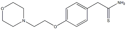 2-{4-[2-(morpholin-4-yl)ethoxy]phenyl}ethanethioamide 구조식 이미지