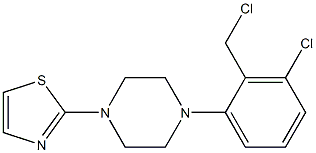 2-{4-[3-chloro-2-(chloromethyl)phenyl]piperazin-1-yl}-1,3-thiazole 구조식 이미지