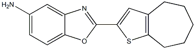 2-{4H,5H,6H,7H,8H-cyclohepta[b]thiophen-2-yl}-1,3-benzoxazol-5-amine 구조식 이미지