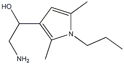 2-amino-1-(2,5-dimethyl-1-propyl-1H-pyrrol-3-yl)ethanol Structure