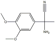 2-amino-2-(3,4-dimethoxyphenyl)propanenitrile 구조식 이미지