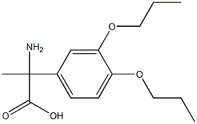 2-amino-2-(3,4-dipropoxyphenyl)propanoic acid 구조식 이미지