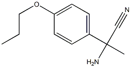 2-amino-2-(4-propoxyphenyl)propanenitrile Structure