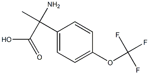 2-amino-2-[4-(trifluoromethoxy)phenyl]propanoic acid 구조식 이미지