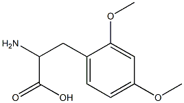 2-amino-3-(2,4-dimethoxyphenyl)propanoic acid 구조식 이미지