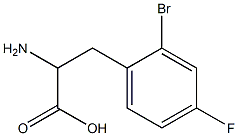2-amino-3-(2-bromo-4-fluorophenyl)propanoic acid 구조식 이미지