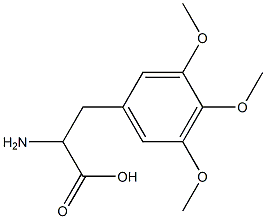 2-amino-3-(3,4,5-trimethoxyphenyl)propanoic acid Structure