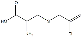 2-amino-3-[(2-chloroprop-2-enyl)thio]propanoic acid Structure