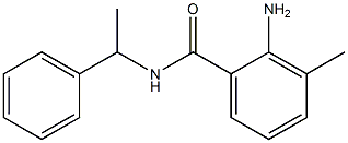 2-amino-3-methyl-N-(1-phenylethyl)benzamide Structure