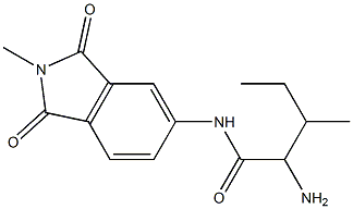 2-amino-3-methyl-N-(2-methyl-1,3-dioxo-2,3-dihydro-1H-isoindol-5-yl)pentanamide Structure