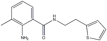 2-amino-3-methyl-N-(2-thien-2-ylethyl)benzamide Structure