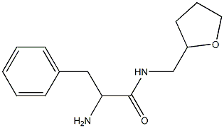 2-amino-3-phenyl-N-(tetrahydrofuran-2-ylmethyl)propanamide 구조식 이미지