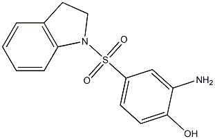 2-amino-4-(2,3-dihydro-1H-indole-1-sulfonyl)phenol 구조식 이미지