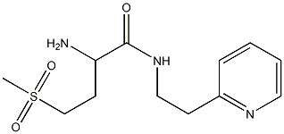 2-amino-4-(methylsulfonyl)-N-(2-pyridin-2-ylethyl)butanamide Structure