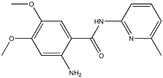 2-amino-4,5-dimethoxy-N-(6-methylpyridin-2-yl)benzamide 구조식 이미지