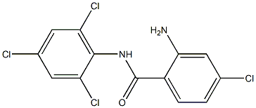 2-amino-4-chloro-N-(2,4,6-trichlorophenyl)benzamide Structure