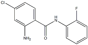 2-amino-4-chloro-N-(2-fluorophenyl)benzamide Structure