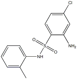 2-amino-4-chloro-N-(2-methylphenyl)benzene-1-sulfonamide 구조식 이미지