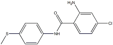 2-amino-4-chloro-N-[4-(methylsulfanyl)phenyl]benzamide Structure