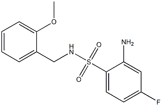 2-amino-4-fluoro-N-[(2-methoxyphenyl)methyl]benzene-1-sulfonamide Structure