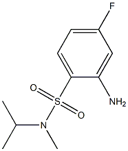 2-amino-4-fluoro-N-methyl-N-(propan-2-yl)benzene-1-sulfonamide 구조식 이미지