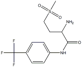 2-amino-4-methanesulfonyl-N-[4-(trifluoromethyl)phenyl]butanamide 구조식 이미지