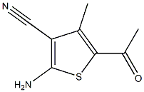 2-amino-5-acetyl-4-methylthiophene-3-carbonitrile 구조식 이미지