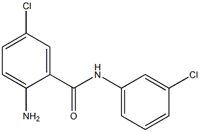 2-amino-5-chloro-N-(3-chlorophenyl)benzamide Structure