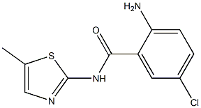 2-amino-5-chloro-N-(5-methyl-1,3-thiazol-2-yl)benzamide 구조식 이미지