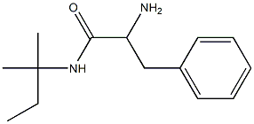 2-amino-N-(1,1-dimethylpropyl)-3-phenylpropanamide 구조식 이미지