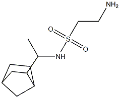 2-amino-N-(1-{bicyclo[2.2.1]heptan-2-yl}ethyl)ethane-1-sulfonamide 구조식 이미지