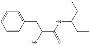 2-amino-N-(1-ethylpropyl)-3-phenylpropanamide Structure