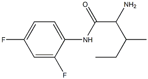 2-amino-N-(2,4-difluorophenyl)-3-methylpentanamide Structure