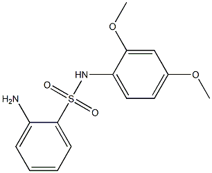 2-amino-N-(2,4-dimethoxyphenyl)benzene-1-sulfonamide 구조식 이미지