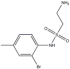 2-amino-N-(2-bromo-4-methylphenyl)ethane-1-sulfonamide 구조식 이미지