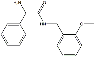 2-amino-N-(2-methoxybenzyl)-2-phenylacetamide Structure