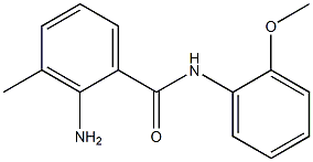 2-amino-N-(2-methoxyphenyl)-3-methylbenzamide 구조식 이미지