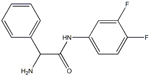 2-amino-N-(3,4-difluorophenyl)-2-phenylacetamide Structure