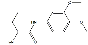2-amino-N-(3,4-dimethoxyphenyl)-3-methylpentanamide 구조식 이미지