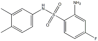 2-amino-N-(3,4-dimethylphenyl)-4-fluorobenzene-1-sulfonamide 구조식 이미지