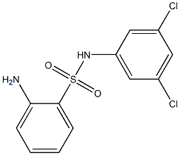 2-amino-N-(3,5-dichlorophenyl)benzene-1-sulfonamide 구조식 이미지