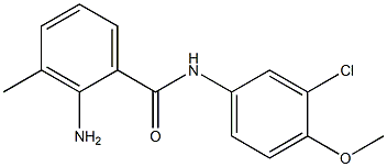 2-amino-N-(3-chloro-4-methoxyphenyl)-3-methylbenzamide Structure