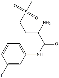 2-amino-N-(3-iodophenyl)-4-methanesulfonylbutanamide Structure