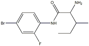 2-amino-N-(4-bromo-2-fluorophenyl)-3-methylpentanamide Structure