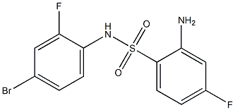 2-amino-N-(4-bromo-2-fluorophenyl)-4-fluorobenzene-1-sulfonamide 구조식 이미지