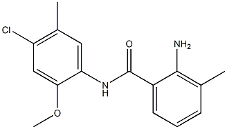 2-amino-N-(4-chloro-2-methoxy-5-methylphenyl)-3-methylbenzamide Structure