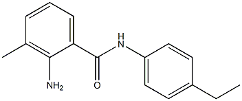 2-amino-N-(4-ethylphenyl)-3-methylbenzamide 구조식 이미지