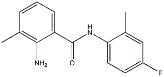 2-amino-N-(4-fluoro-2-methylphenyl)-3-methylbenzamide 구조식 이미지