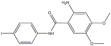 2-amino-N-(4-iodophenyl)-4,5-dimethoxybenzamide 구조식 이미지