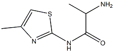 2-amino-N-(4-methyl-1,3-thiazol-2-yl)propanamide Structure